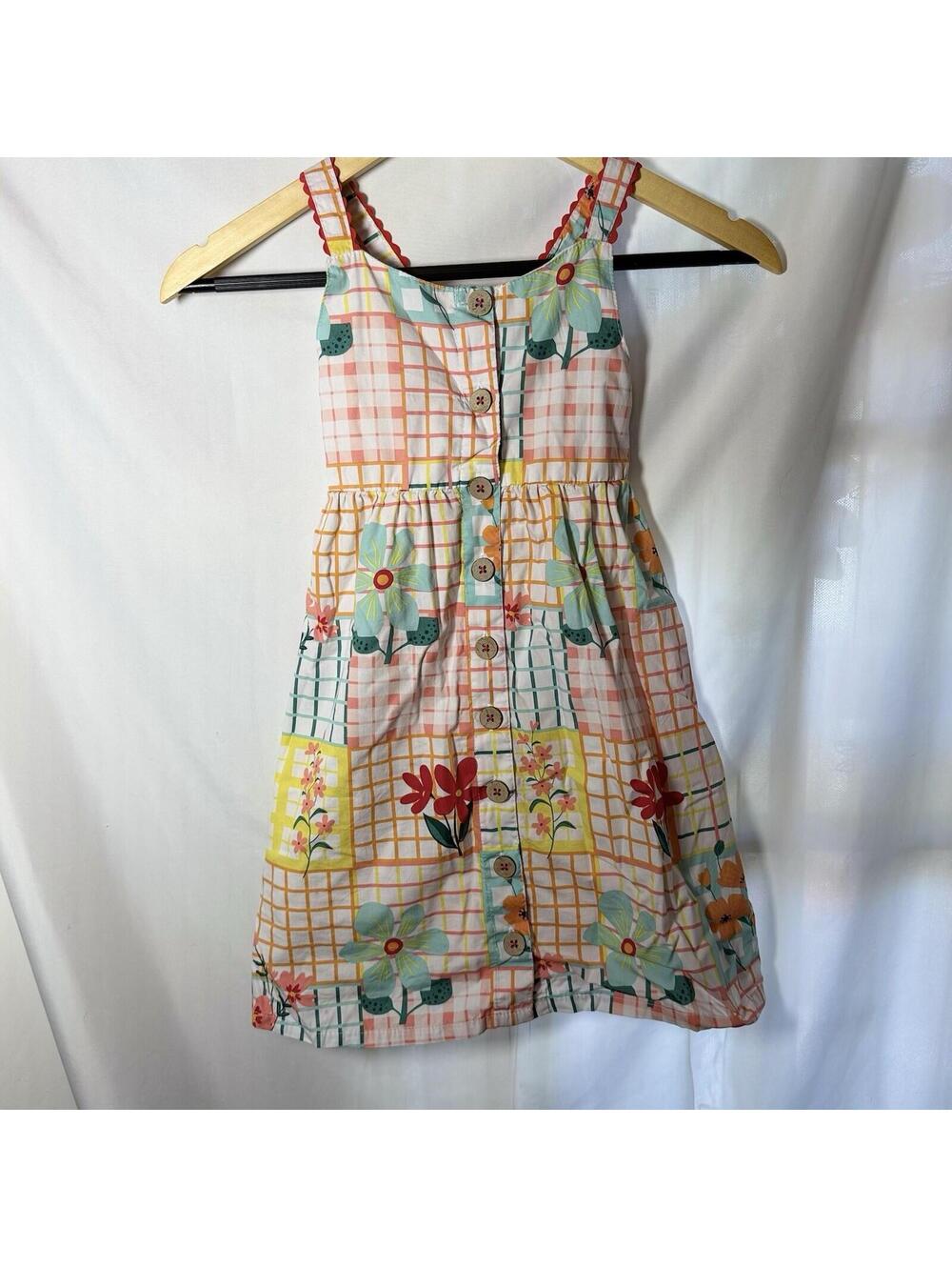 Picapino Floral Girl’s Easter / Sundress. Girl’s Size 7 Tank Flowy Colorful